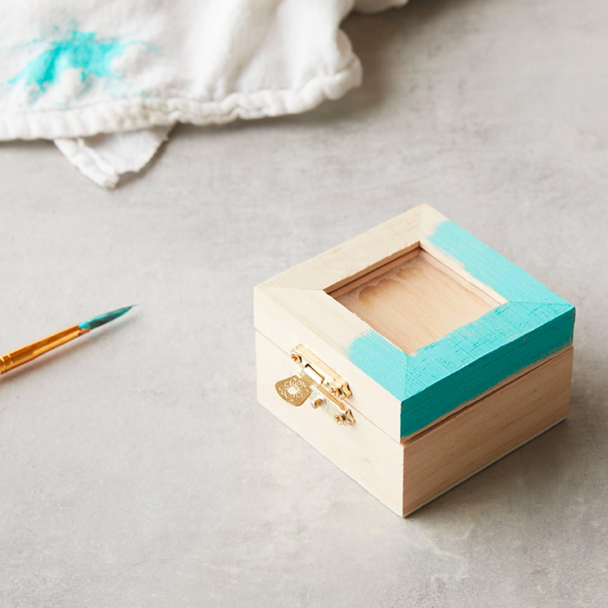 Mini Wood Box with Window Lid by Make Market®